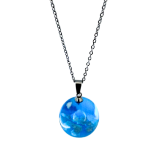 Transparent Blue Sky White Cloud Necklace