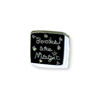 Books are magic enamel pin