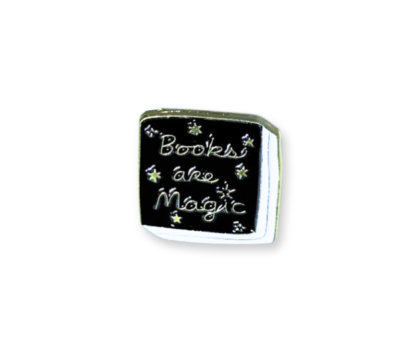 Books are magic enamel pin