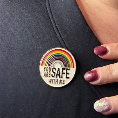 You are safe with me ally pin