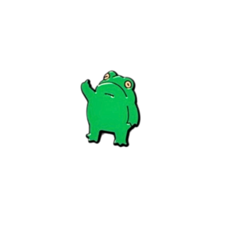 middle finger frog pin