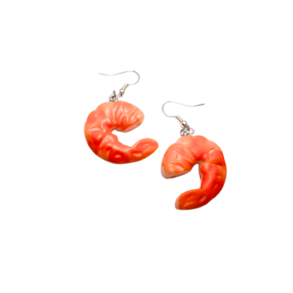 shrimp earrings