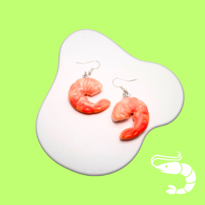 shrimp earrings